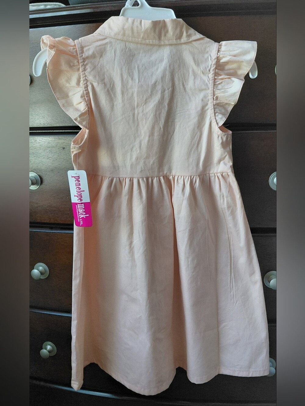 NWT Penelope Mack Peach Floral Embroidered Dress Size 6 - Picture 2 of 3